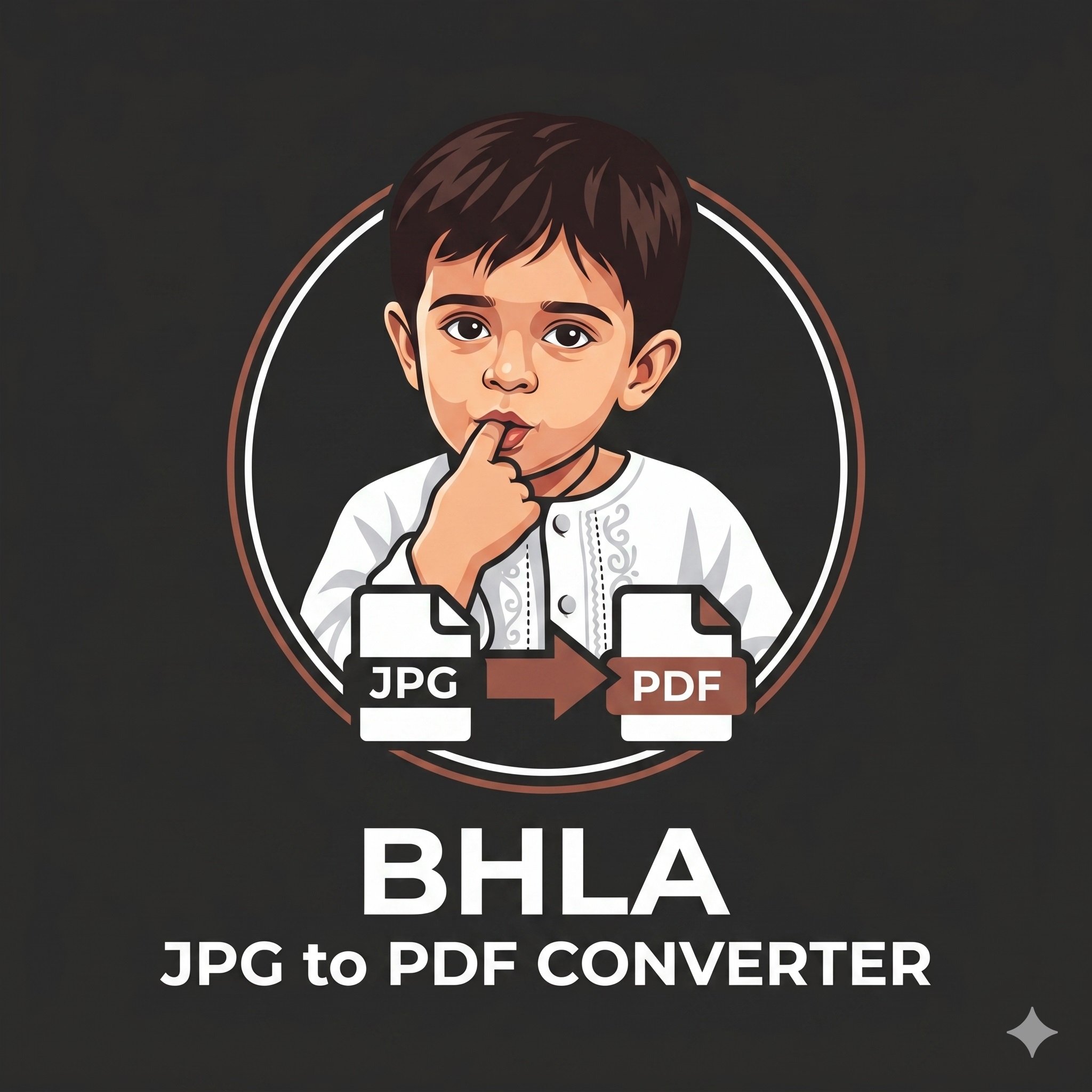Bhla JPG to PDF Converter Logo